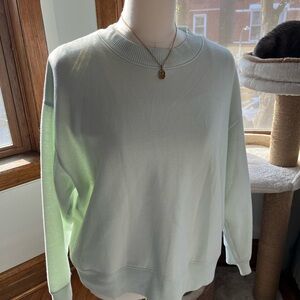 mint green crewneck sweatshirt